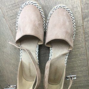 Espadrille wedge shoes, size 5.5US/36 EU